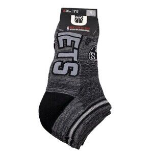NEW Men’s Brooklyn Nets Low Cut Socks Size 6-12 Icerbrand 3 Pairs